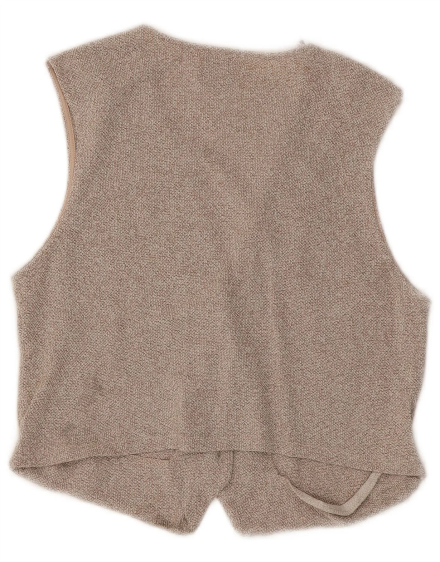 ZARA Womens Waistcoat UK 16 Large Beige