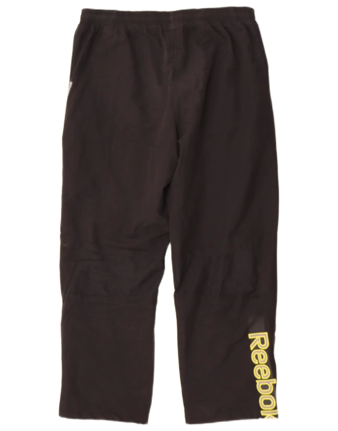 Pantalones de chándal REEBOK para hombre, diseño gráfico, poliéster, color negro medio