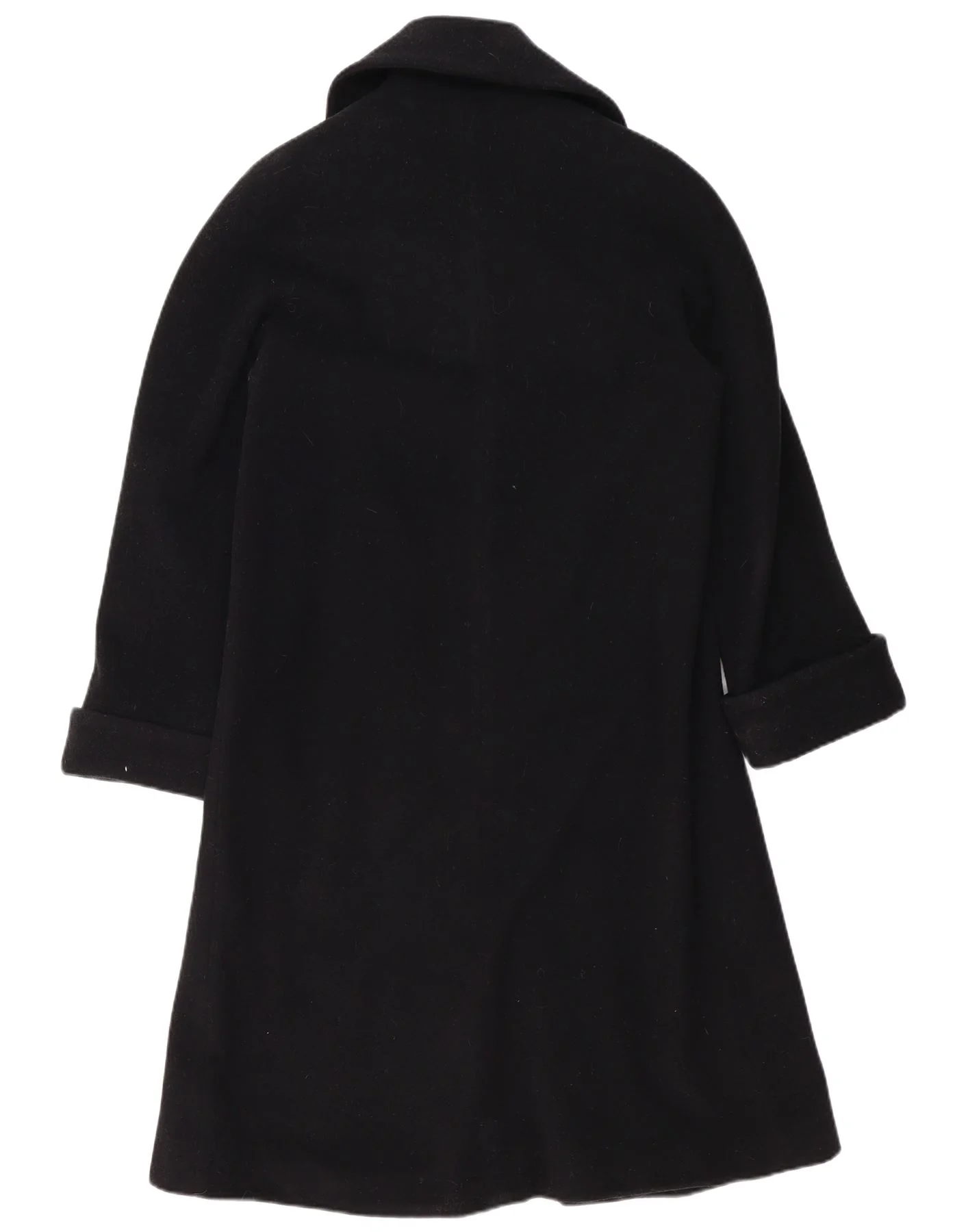 Abrigo vintage de mujer IT 40 pequeño de lana negra