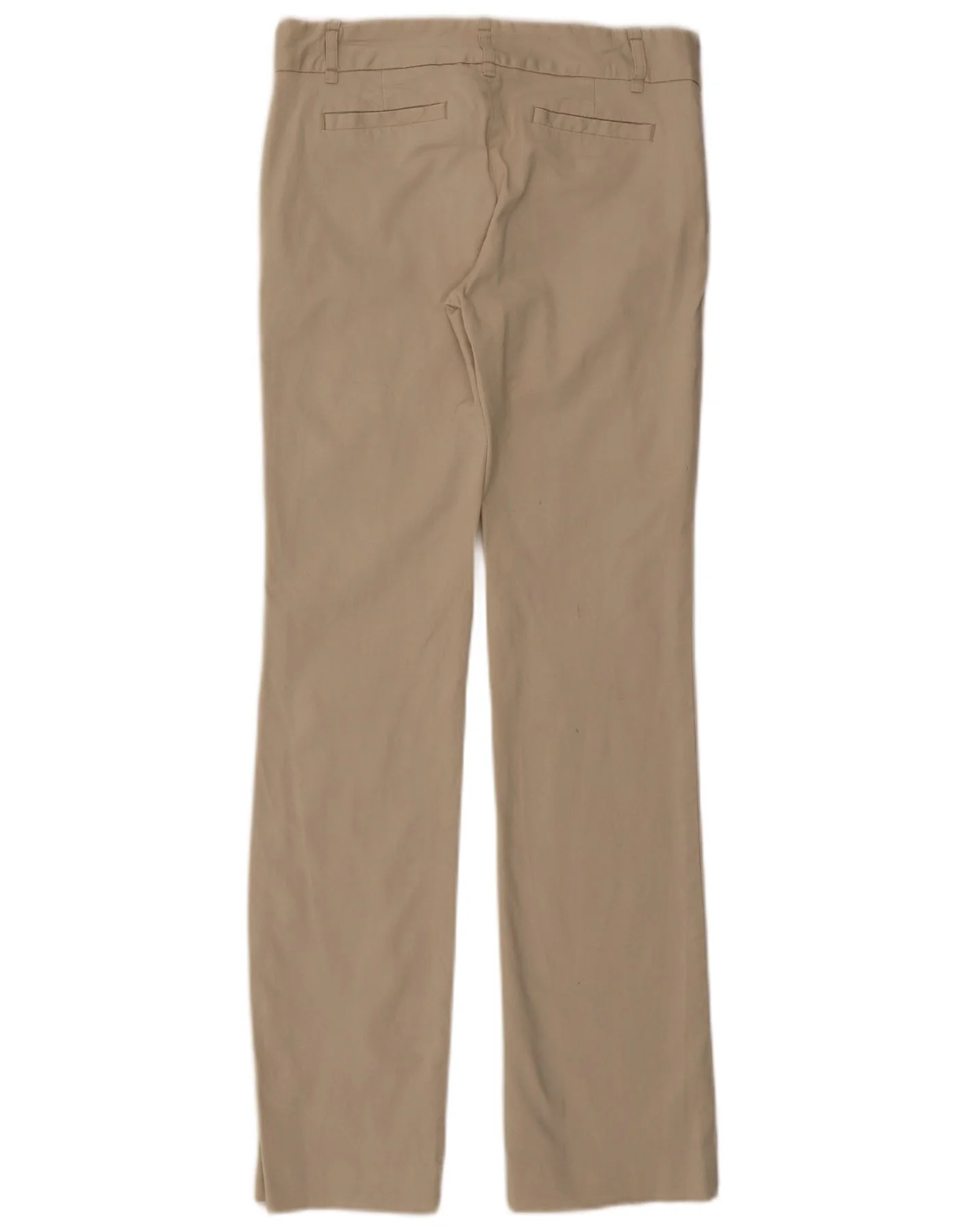 ZARA Womens Straight Chino Trousers EU 38 Small W28 L33 Beige