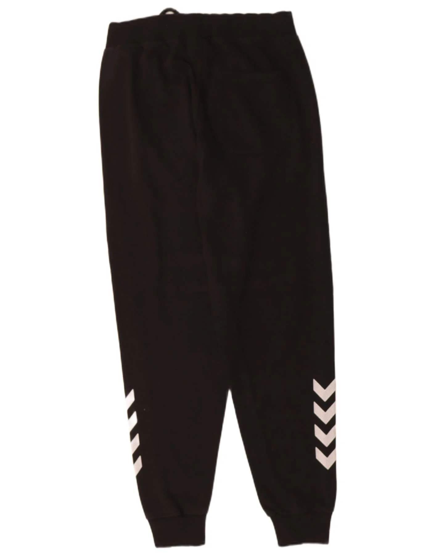 HUMMEL Mens Tracksuit Trousers Joggers Small Black Cotton
