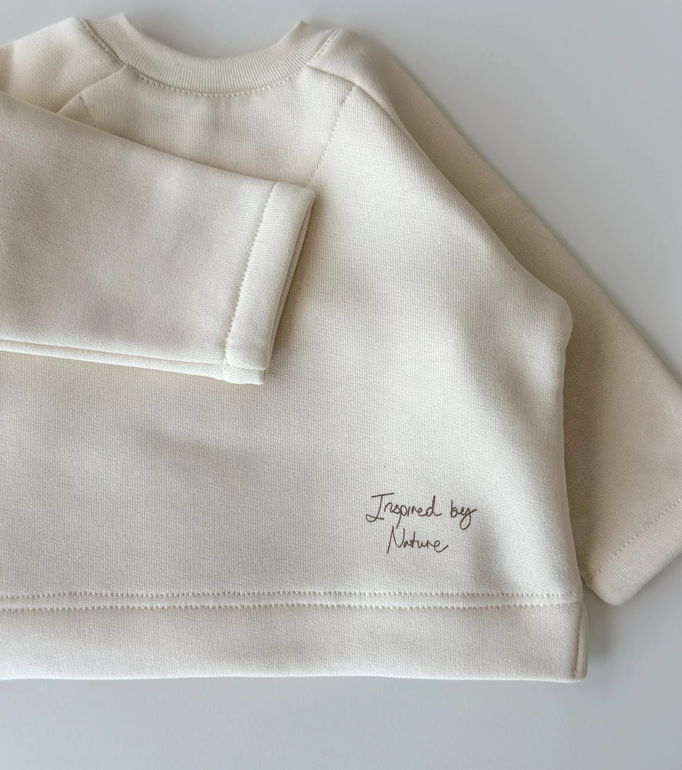 Sudadera de algodón orgánico | MU | Ecru/Marrón - Imagen 4