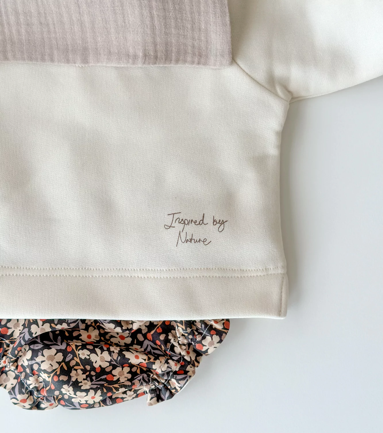 Sudadera de algodón orgánico | MU | Ecru/Marrón - Imagen 6