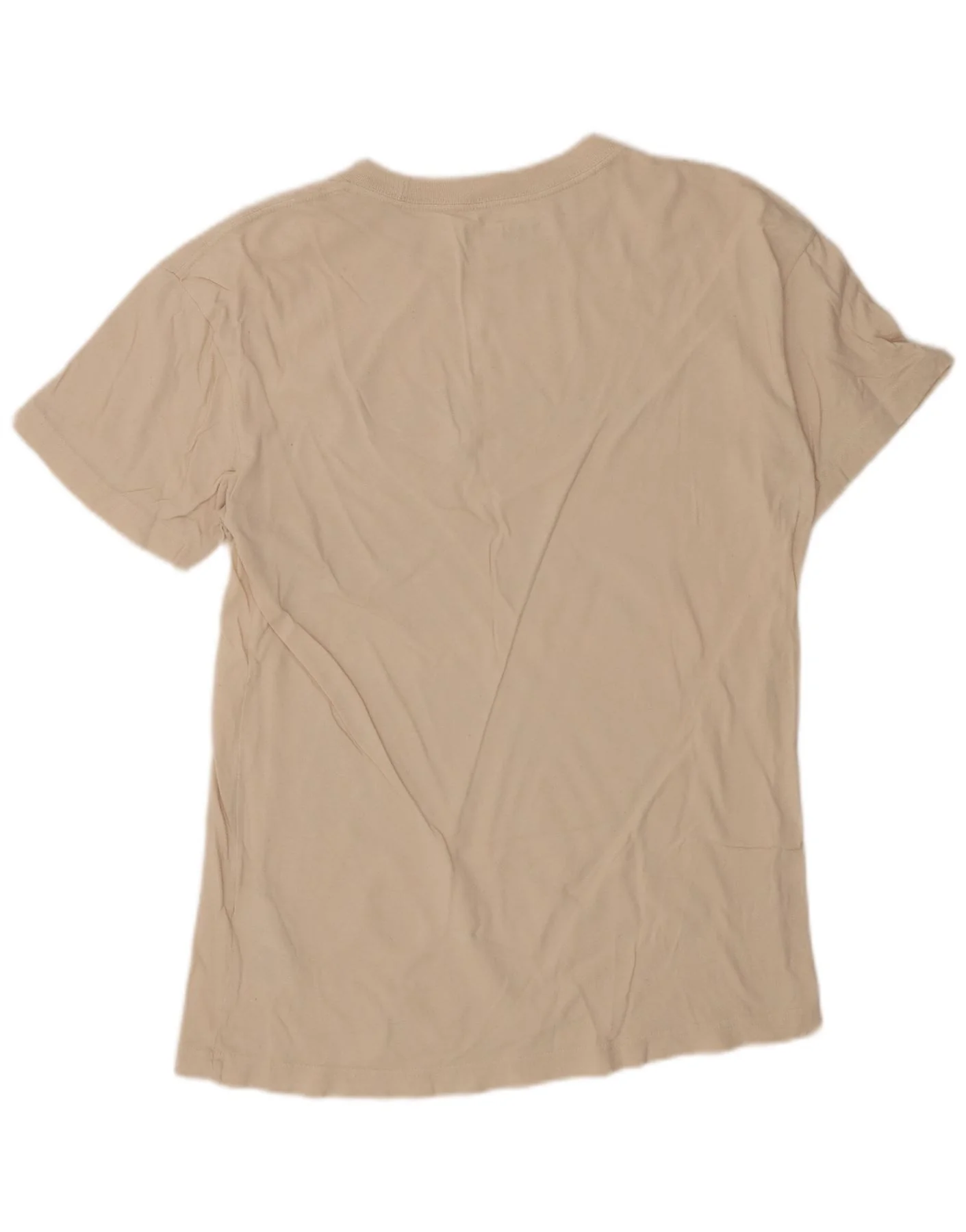 ABERCROMBIE & FITCH Mens Relaxed Fit Graphic T-Shirt Top Medium Beige