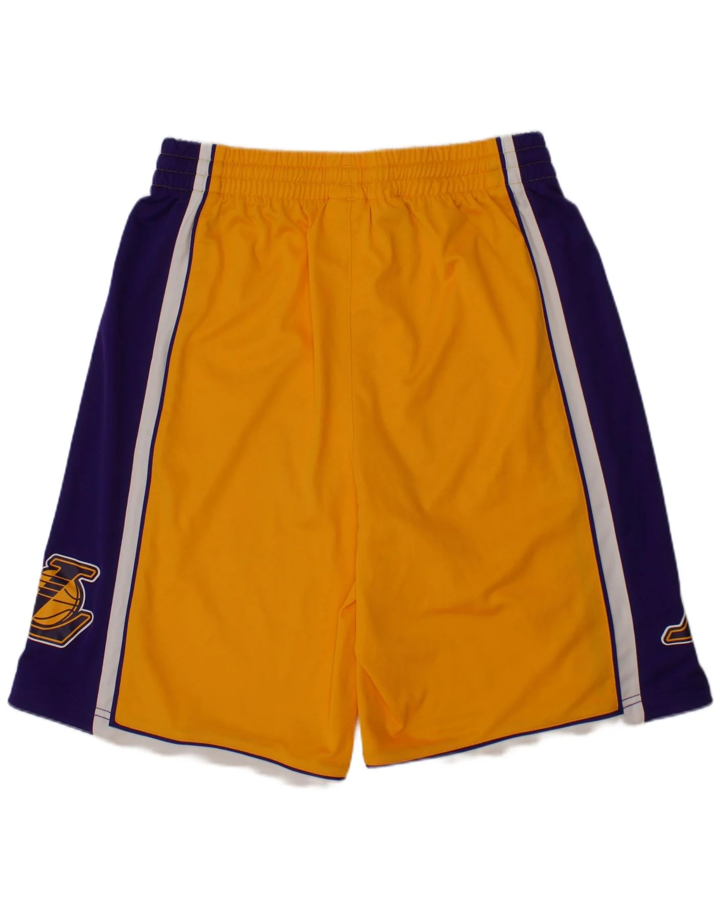 ADIDAS Boys Los Angeles Lakers Sport Shorts 11-12 Years Yellow