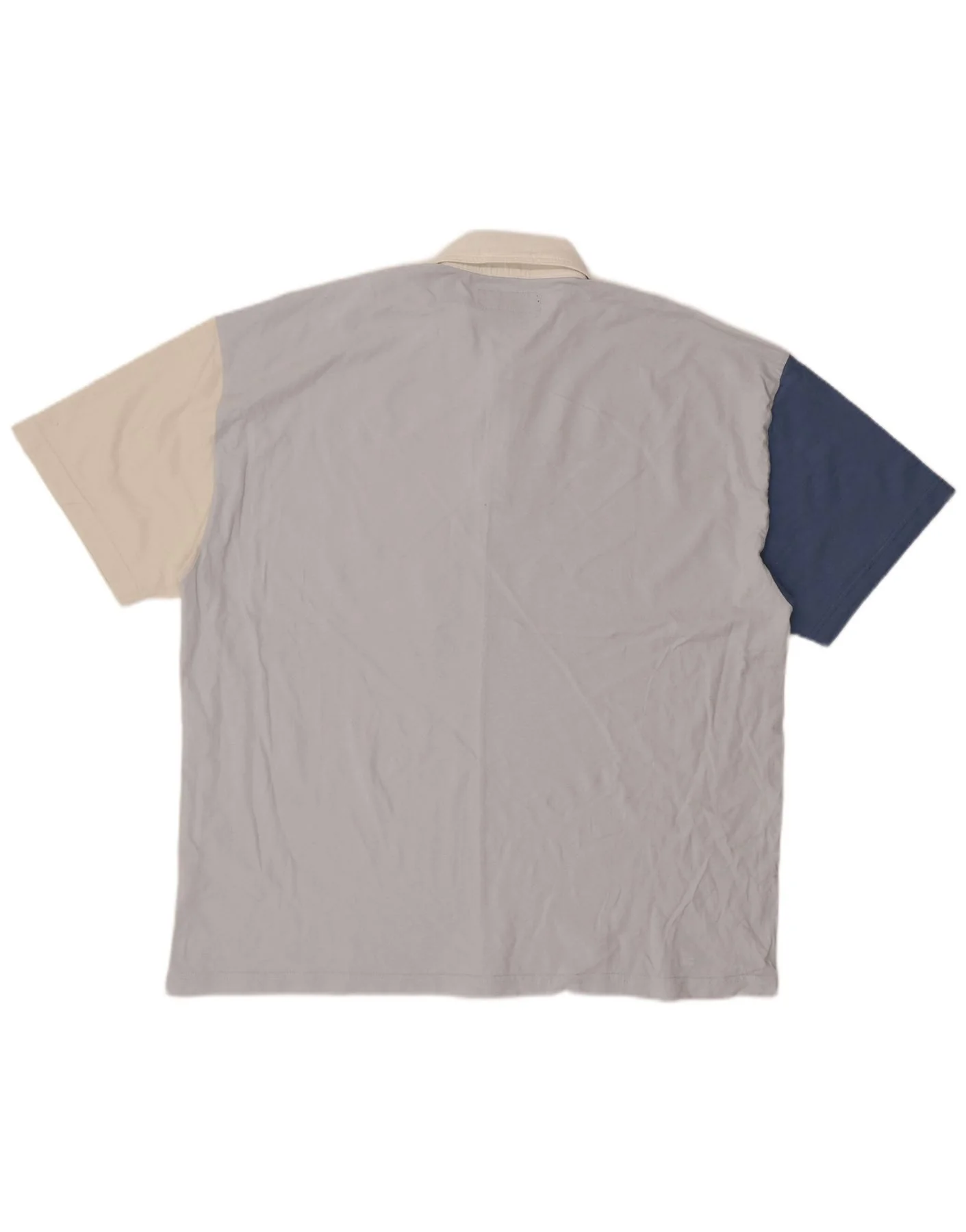 ABERCROMBIE & FITCH Mens Polo Shirt 2XL Multicoloured Colourblock