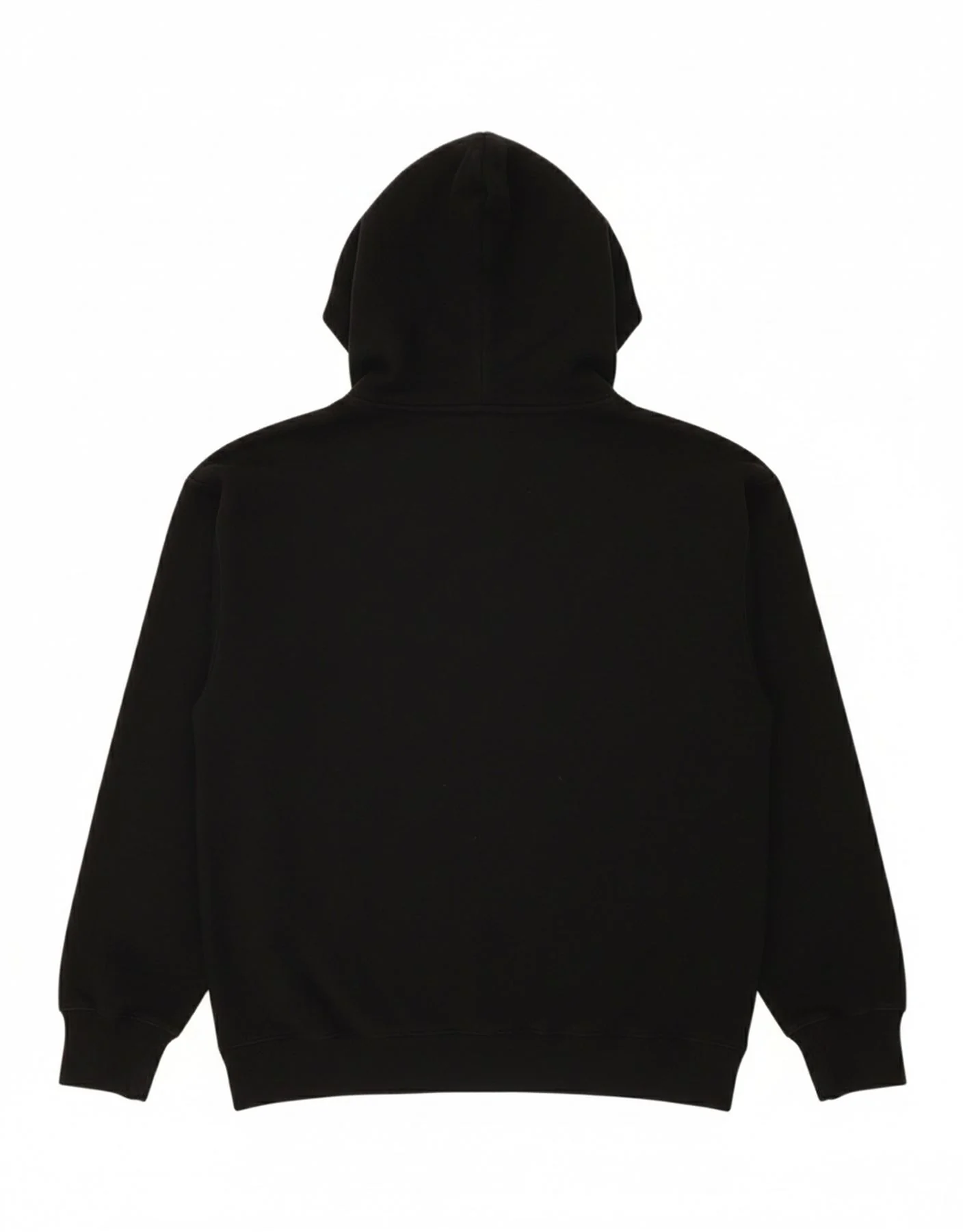 ABERCROMBIE & FITCH Sudadera con capucha y cremallera de corte relajado para hombre, talla pequeña, color negro, algodón