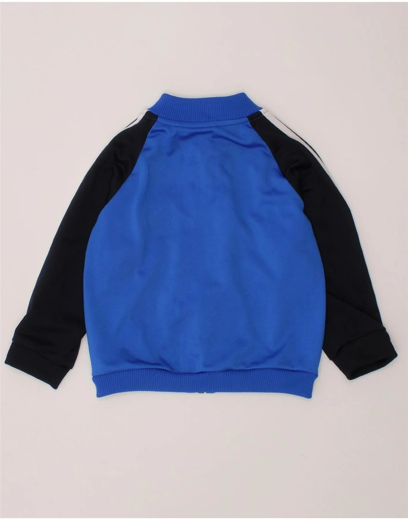 ADIDAS Baby Boys Graphic Tracksuit Top Jacket 9-12 Months Blue Colourblock