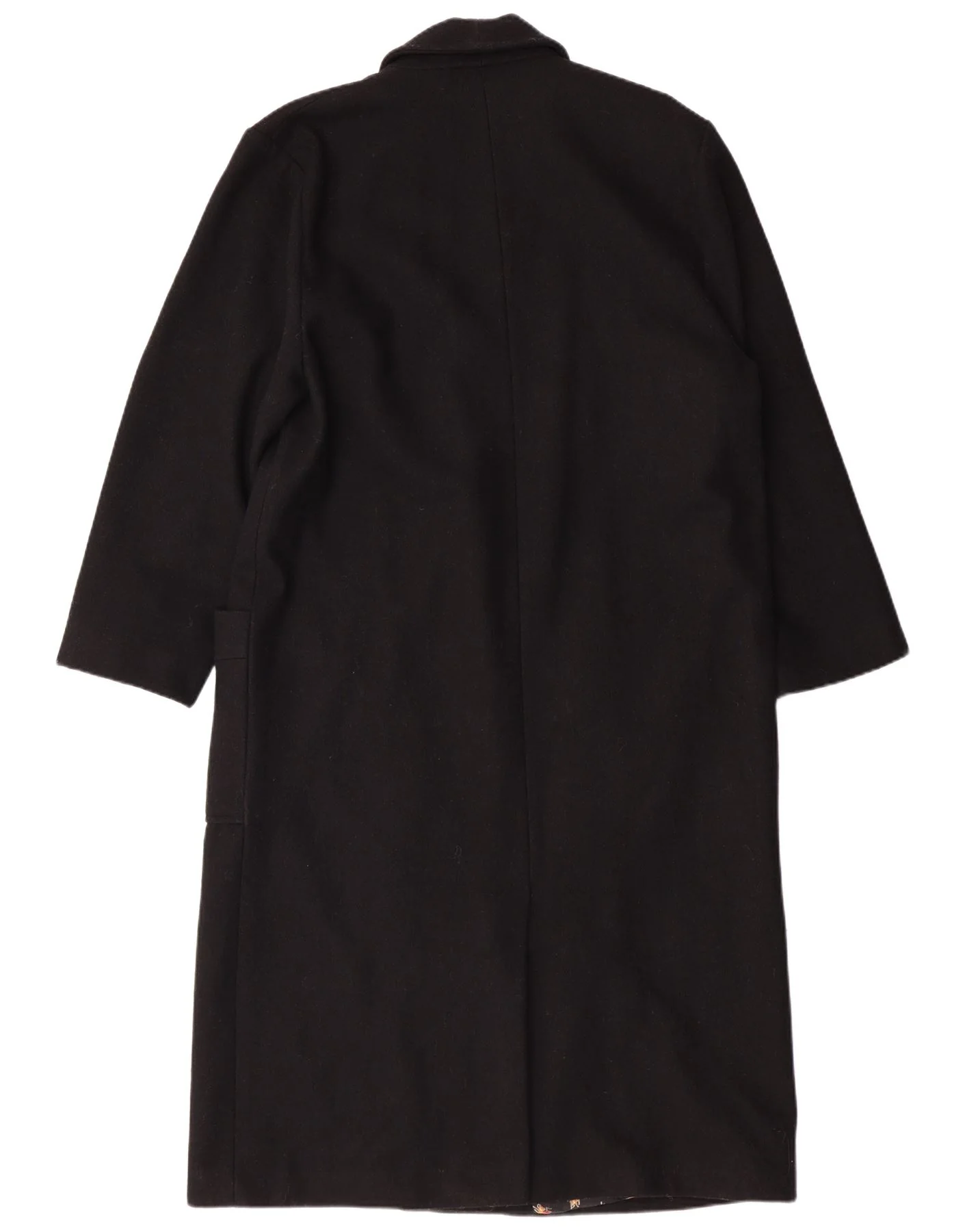 Abrigo cruzado para mujer ST. BERNARD, talla 16, de lana, color negro