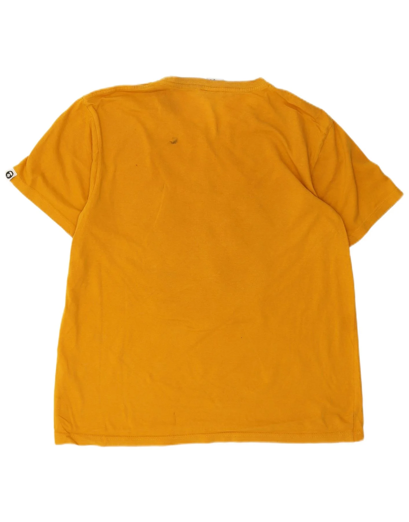 AAPE BY A BATHING APE Womens Graphic T-Shirt Top UK 20 2XL Yellow Cotton