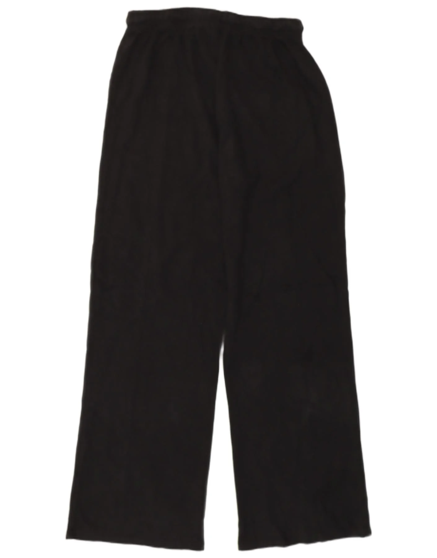 ZARA Womens Tracksuit Trousers UK 14 Large Black Cotton