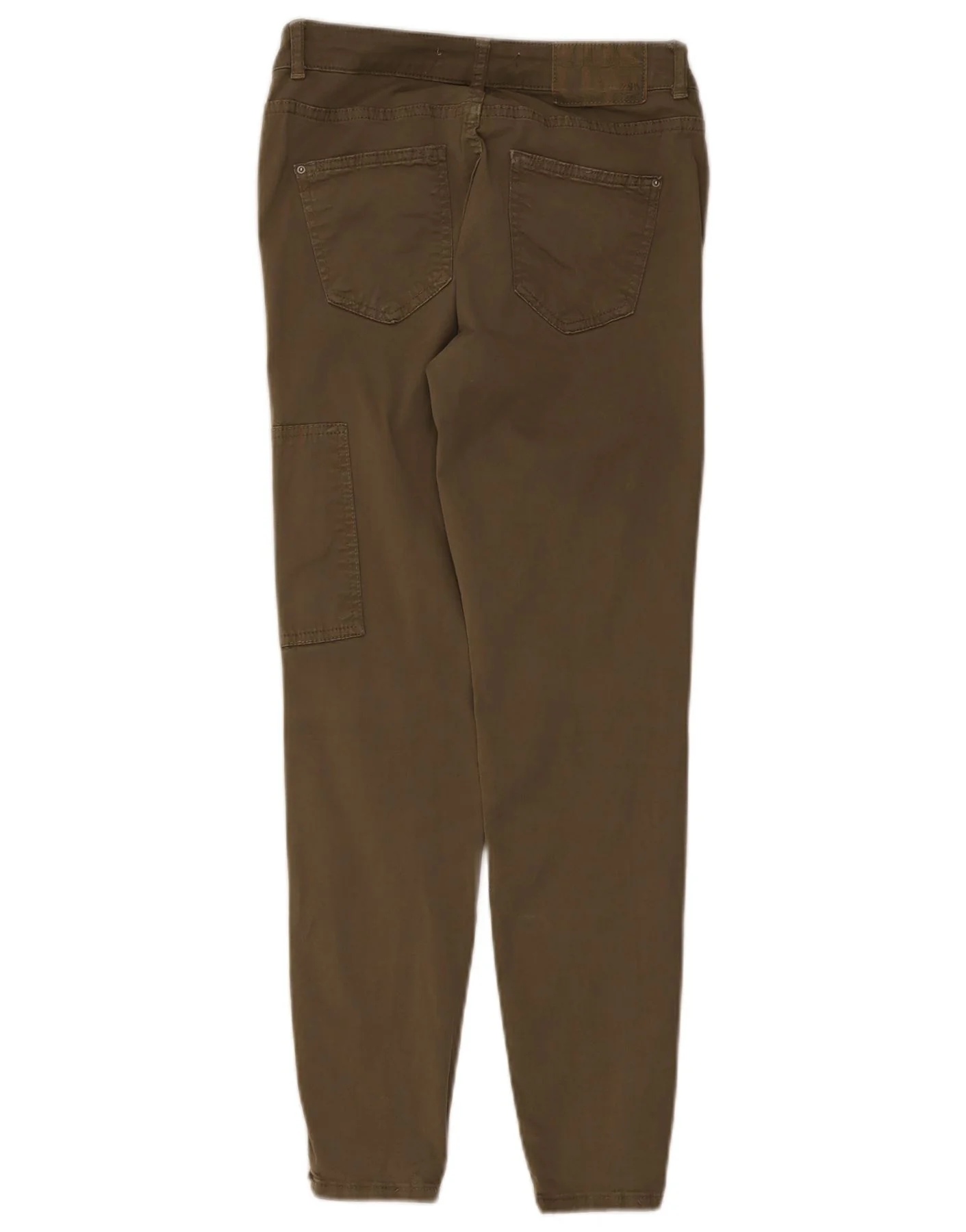 ZARA Womens Slim Cargo Trousers EU 36 XS W26 L27 Khaki