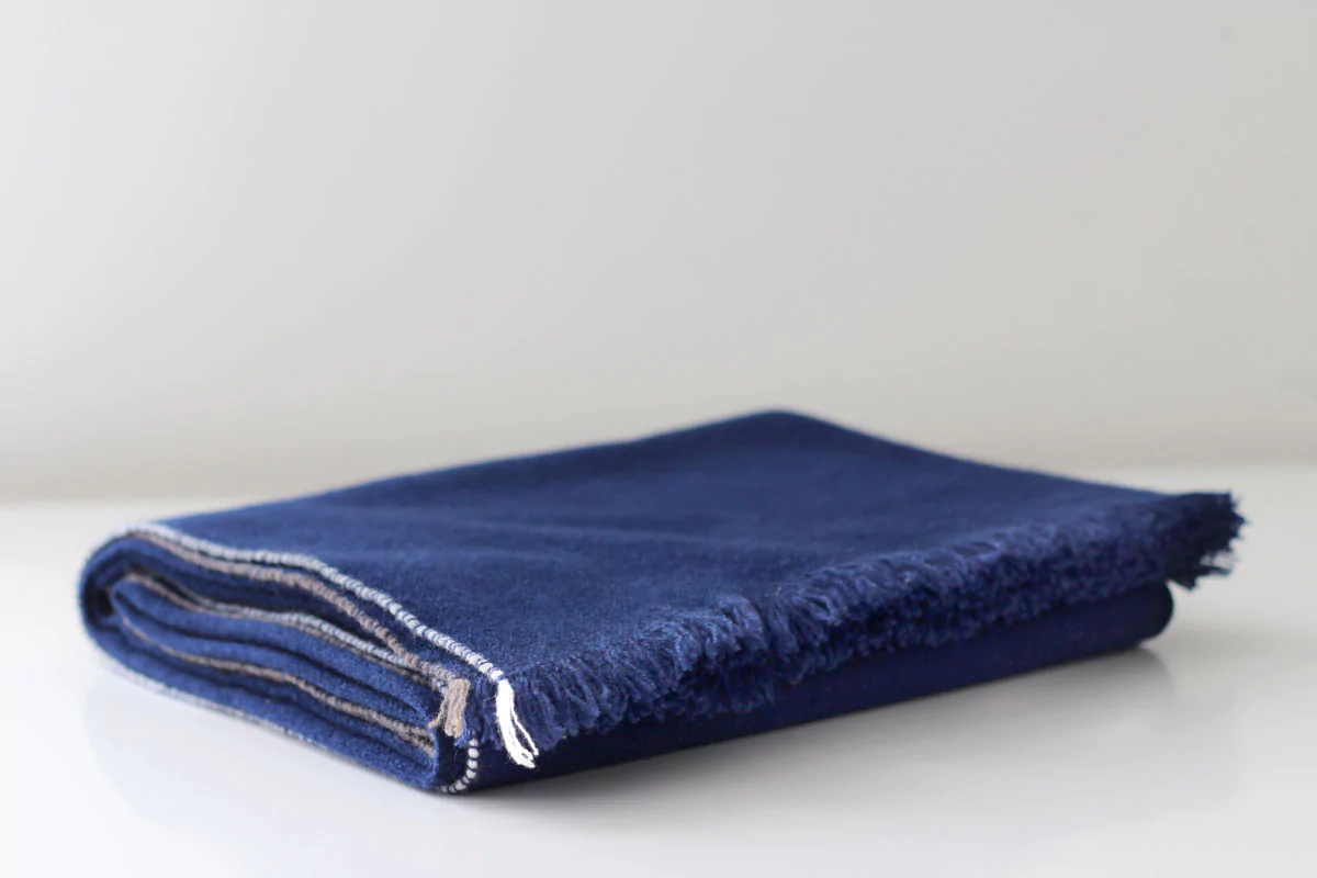 Chal Teixidors 100% cachemir Jazz III azul oscuro