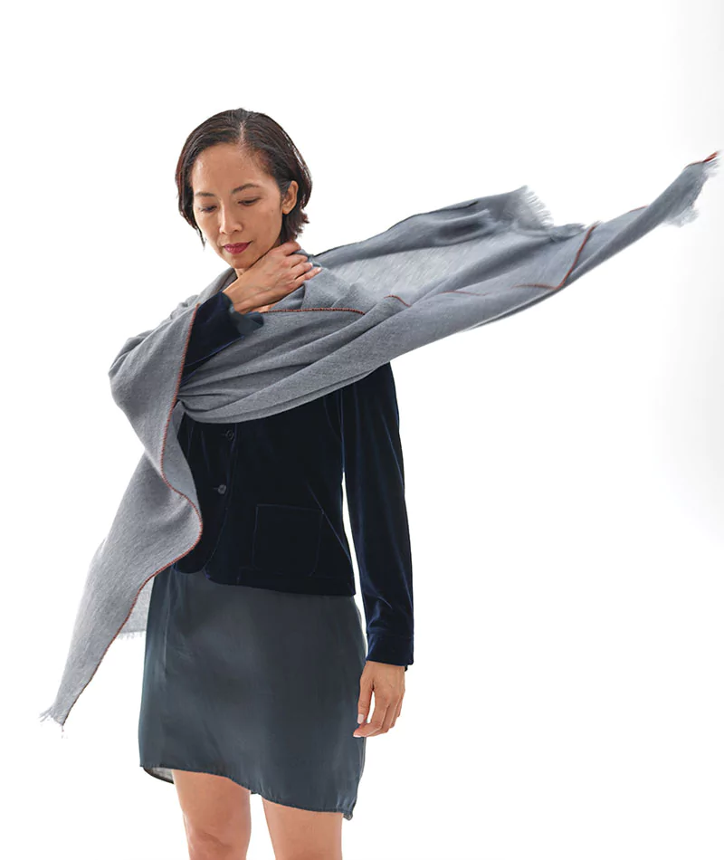 Chal Teixidors 100% cachemir Jazz III gris claro